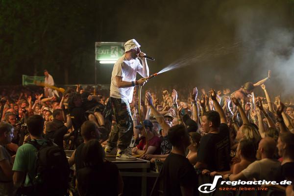 Nass gemacht - Fotos: Beatsteaks live beim Taubertal Festival 2015 