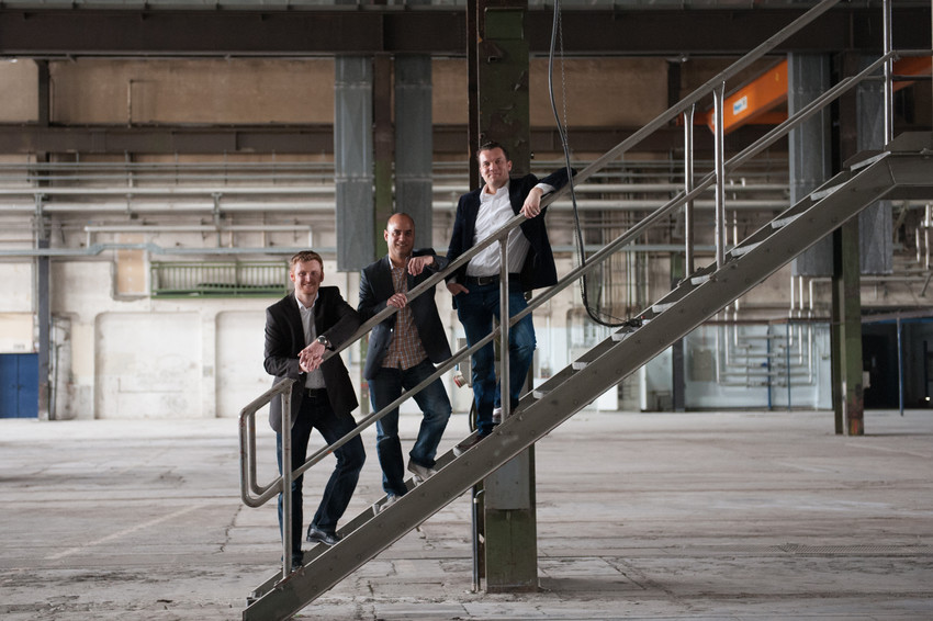 Die Initiatoren Torsten Spode, Ralph Heinrich und Hanns-Christian von Stockhausen freuen sich auf die Wiedereröffnung der Phönixhalle mit neuem Konzept.